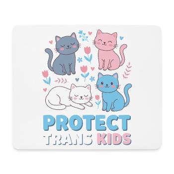 Pride Month LGBTQ - Protect Trans Kids - Mouse Pad (horizontal) - white - Front