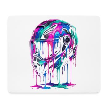 Neon Tropfhelm Kunst - Mouse Pad (horizontal) - white - Front