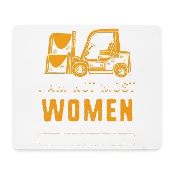 Forklift driver - Mouse Pad (horizontal) - white - Front