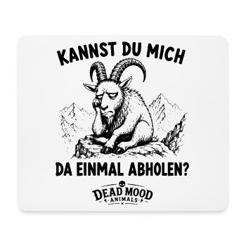 Genervter Steinbock | Meeting Buzzword Humor - Mousepad (Querformat) - Weiß - Vorne