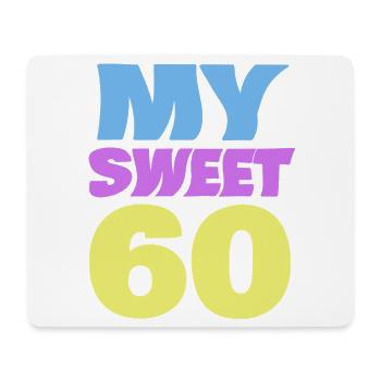 Sweet 60 - Tapis de souris (format paysage) - blanc - Devant
