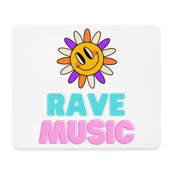 Sunshine Rave Music Neon Design - Mouse Pad (horizontal) - white - Front