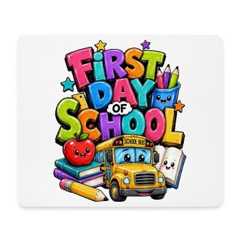 First Day of School Bus - Mouse Pad (horizontal) - white - Front