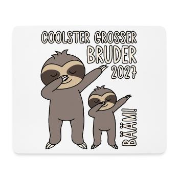 Coolster Großer Bruder 2027 Bääm! Dabbing Faultier - Mousepad (Querformat) - Weiß - Vorne