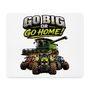 Go Big oder Go Home Traktoren - Mousepad (Querformat) - Weiß - Vorne