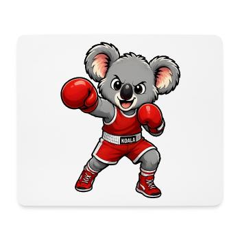 Süßer Koala boxt - Mousepad (Querformat) - Weiß - Vorne