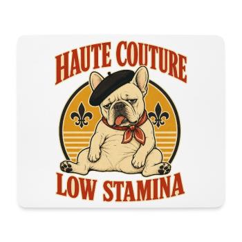 Haute Couture Low Stamina - Mouse Pad (horizontal) - white - Front