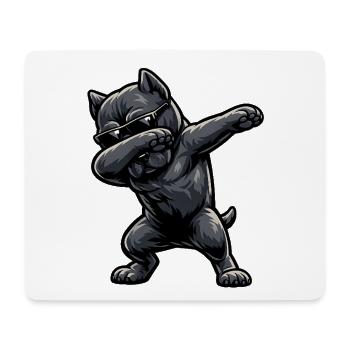 Dabbing Cane Corso in Comic Style - Mouse Pad (horizontal) - white - Front