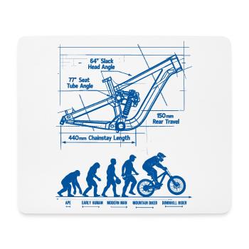 Plan de la MTB Evolution : châssis à suspension intégrale - Tapis de souris (format paysage) - blanc - Devant