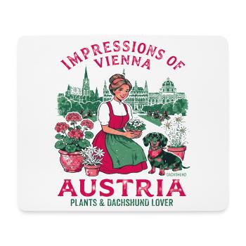 Impressions Of Vienna Austria Plants And - Mousepad (Querformat) - Weiß - Vorne