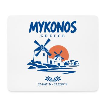 Mykonos-Windmühlen - Mousepad (Querformat) - Weiß - Vorne