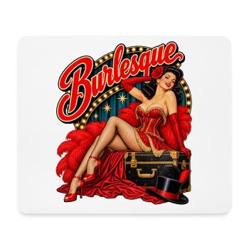 Burlesque – Vintage Showgirl - Mousepad (Querformat) - Weiß - Vorne