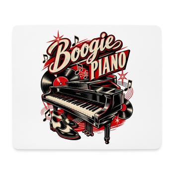 Boogie Piano – Rock'n'Roll & 50er Musik - Mousepad (Querformat) - Weiß - Vorne