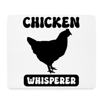 Hühnerflüsterer - Mousepad (Querformat) - Weiß - Vorne