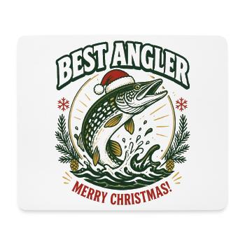 Bester Angler: Christmas Pike - Mousepad (Querformat) - Weiß - Vorne