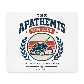Apathetics Run Club Schlafende Schildkröte - Mousepad (Querformat) - Weiß - Vorne