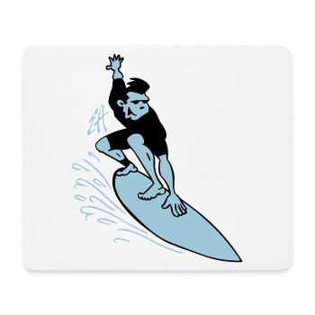 Surf - Tapis de souris (format paysage) - blanc - Devant