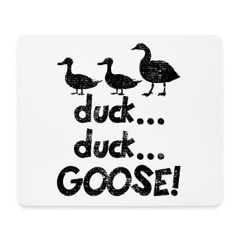 Gans - Mousepad (Querformat) - Weiß - Vorne