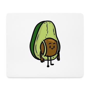 Avocat voyageur - Tapis de souris (format paysage) - blanc - Devant