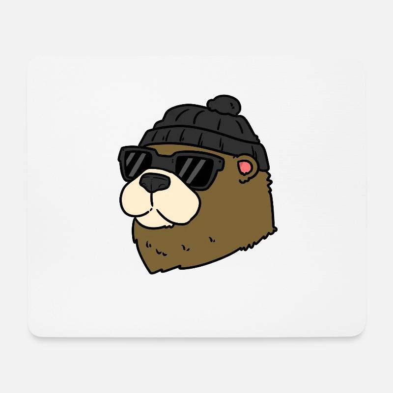 Robber Otter Robber Otter - Mousepad (Querformat) - Weiß