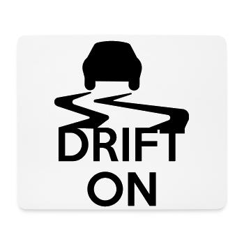 Drift On - Tapis de souris (format paysage) - blanc - Devant