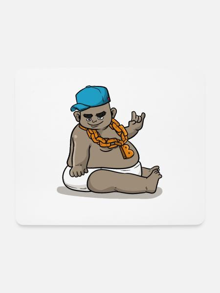 Rapper Baby - Mousepad (Querformat) - Weiß