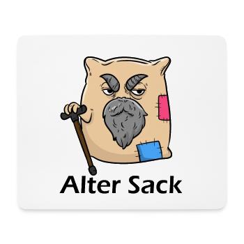 Alter Sack Ironisch Sarkasmus witzig - Mousepad (Querformat) - Weiß - Vorne