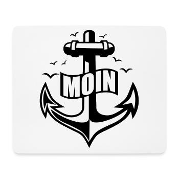 106 MOIN Anker Möwen - Mousepad (Querformat) - Weiß - Vorne