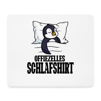 Offizielles Schlafshirt Pinguin Schlafanzug - Mousepad (Querformat) - Weiß - Vorne