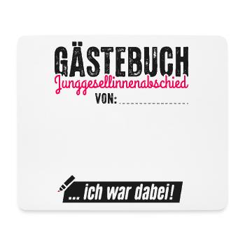JGA Frauen T-Shirt Braut Junggesellinnenabschied - Mousepad (Querformat) - Weiß - Vorne