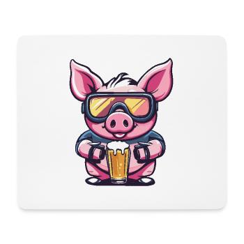 Pork Après-Ski Beer - Mouse Pad (horizontal) - white - Front