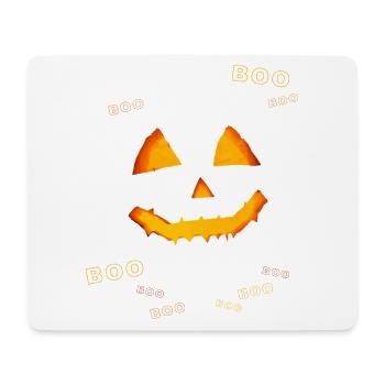 Halloween-Kürbisbuh - Mousepad (Querformat) - Weiß - Vorne