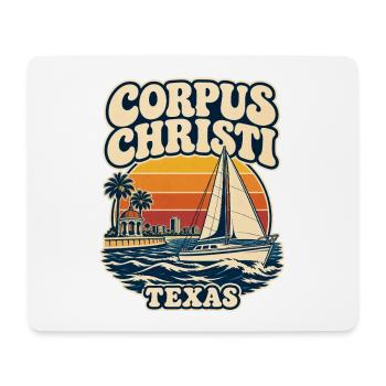 Texas Corpus Christi Segelboot Sunset - Mousepad (Querformat) - Weiß - Vorne