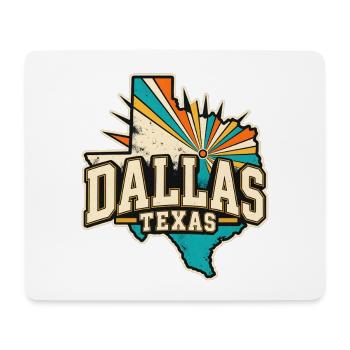 Texas Dallas Retro  - Mousepad (Querformat) - Weiß - Vorne