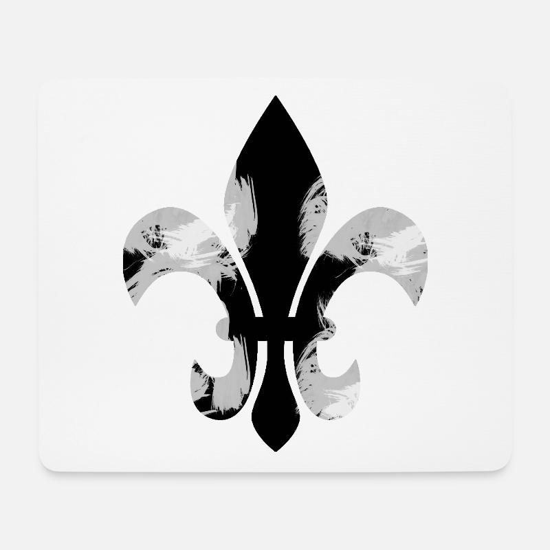 Blume der Lilien - Mousepad (Querformat) - Weiß