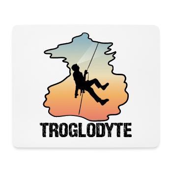Troglodyte Lustige Höhlenforschung - Höhlenforscher Speläologie - Mousepad (Querformat) - Weiß - Vorne