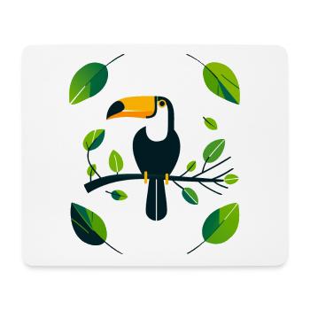 Toucan - Mouse Pad (horizontal) - white - Front