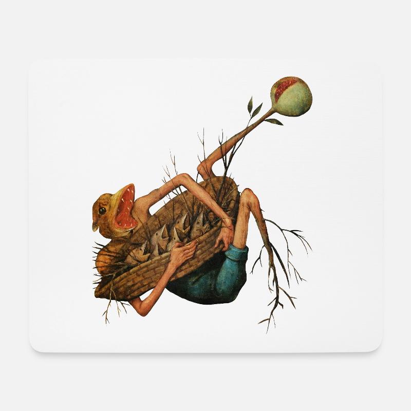 Bruegels Dämon 4 - Mousepad (Querformat) - Weiß