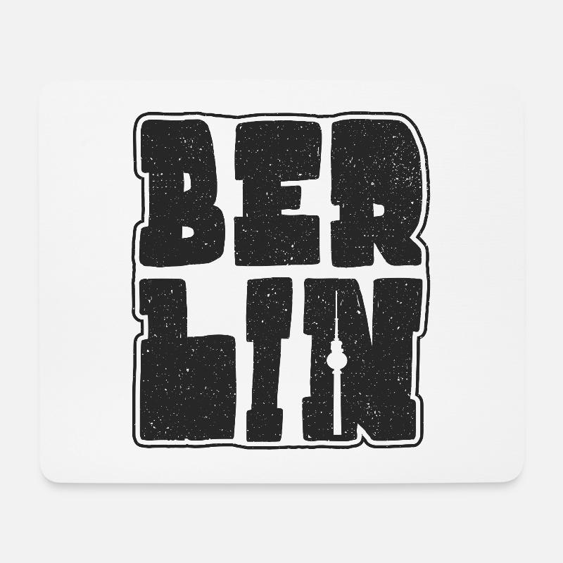 Berlin Design Hauptstadt Souvenir Berliner - Mousepad (Querformat) - Weiß