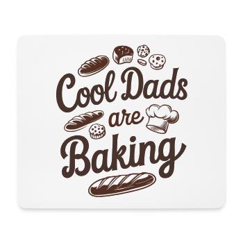 Coole Papas backen mein Papa ist Bäcker - Mousepad (Querformat) - Weiß - Vorne