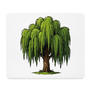 Weeping Willow Graphic - Mouse Pad (horizontal) - white - Front