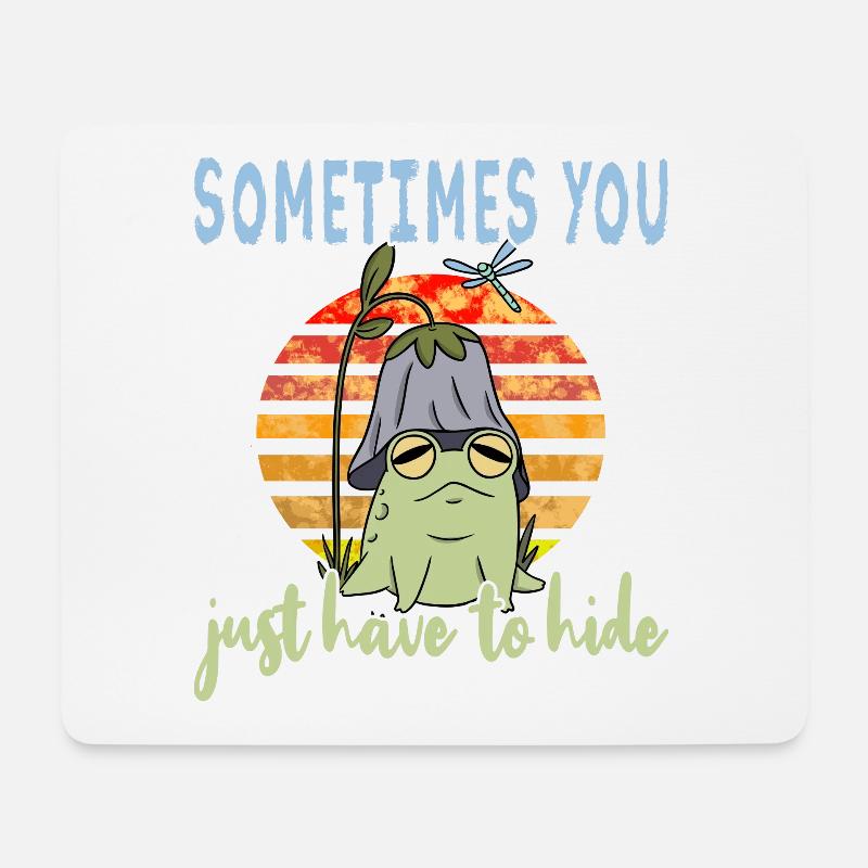 Depressionen Depression Frosch - Mousepad (Querformat) - Weiß