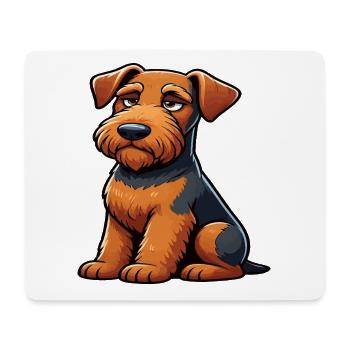 Airedale Terrier Airedales Airedaleliebhaber - Mousepad (Querformat) - Weiß - Vorne