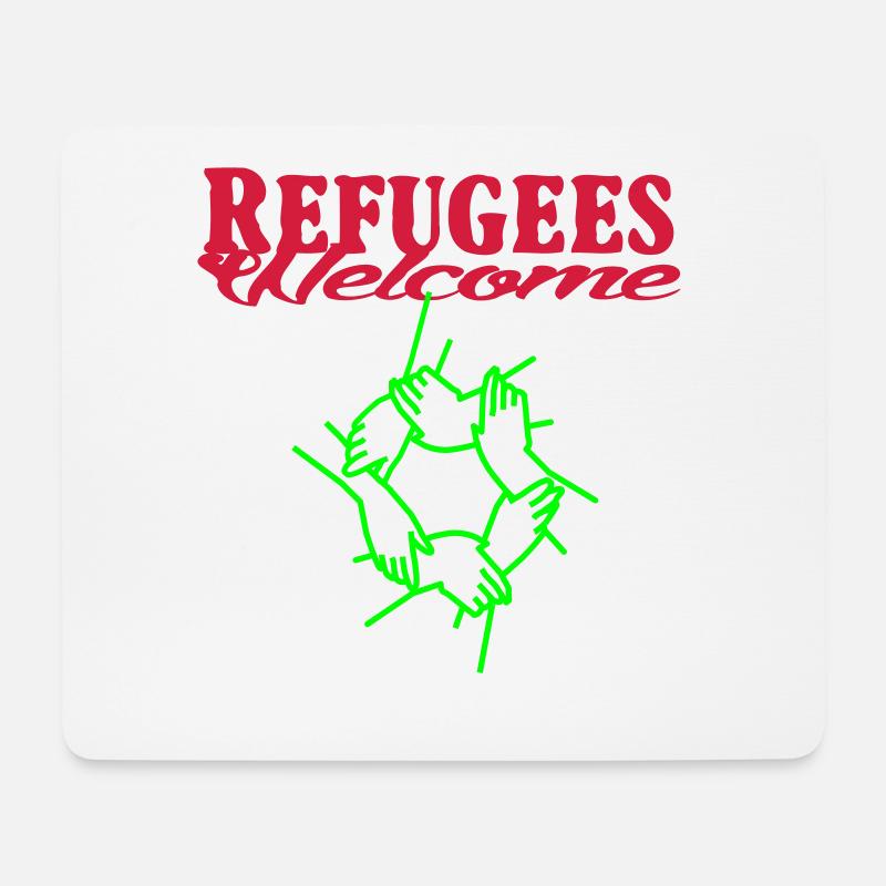 haende - Mousepad (Querformat) - Weiß