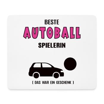 Autoball Spielerin Beste Autoballerin Geburtstag - Mousepad (Querformat) - Weiß - Vorne