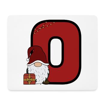 Roter Null Weihnachtsmann Design - Mousepad (Querformat) - Weiß - Vorne