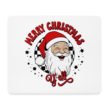 Merry Christmas Ugly Christmas Weihnachtsmann - Mousepad (Querformat) - Weiß - Vorne
