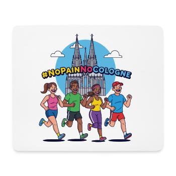 No Pain No Cologne - Mouse Pad (horizontal) - white - Front