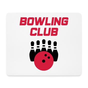 Bowling Club (bowling pins, bowling ball) - Mousepad (Querformat) - Weiß - Vorne