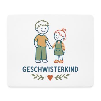Geschwisterkind Geschwisterliebe - Mousepad (Querformat) - Weiß - Vorne
